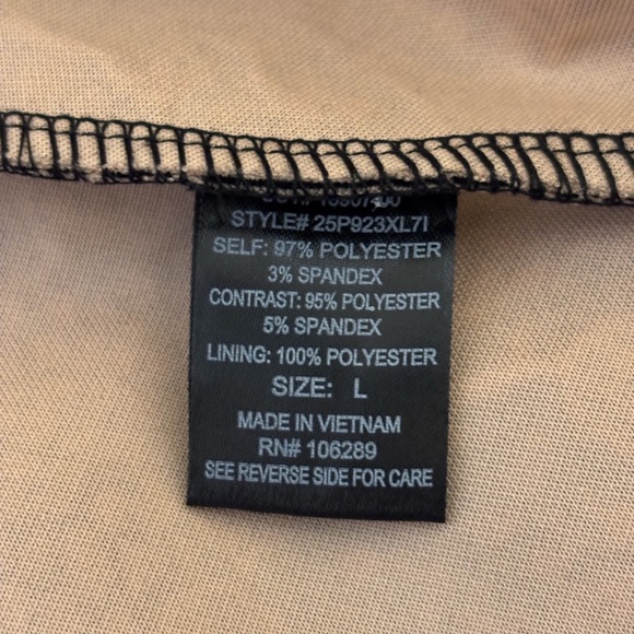 Trixxi Black and Tan A-Line Mini Dress for Weddings - Picture 3 of 7